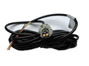 Hidemish LED inbouw flitser ORANJE - LED waarschuwingslamp voor 12 & 24 volt gebruik - koplamp flitser ORANJE - met 3.15m kabel - AEB Belgium product -