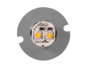 Hidemish LED Einbaublitz ROT – LED Warnlampe für 12- und 24-Volt-Betrieb – Scheinwerferblitz BLAU – mit 3,15 m Kabel – Produkt von AEB Belgien –