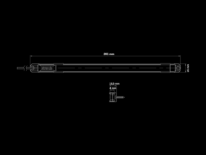 Strands Unity Interior light RED - LED strip Underglow 28cm - Strands 809227 - LED lighting for 12 and 24 volt use - suitable for indoors and outdoors with IP67 approval - can also be used as a LED interior lamp - EAN: 7350133813552