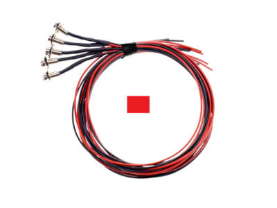 Mini LED spot ROT 24V - 5 Stück - schwarz - Innenleuchte geeignet für 24 Volt Betrieb - LKW / Wohnmobil Beleuchtung - Einbauspot für Sternenhimmel - Kabinenbeleuchtung LKW