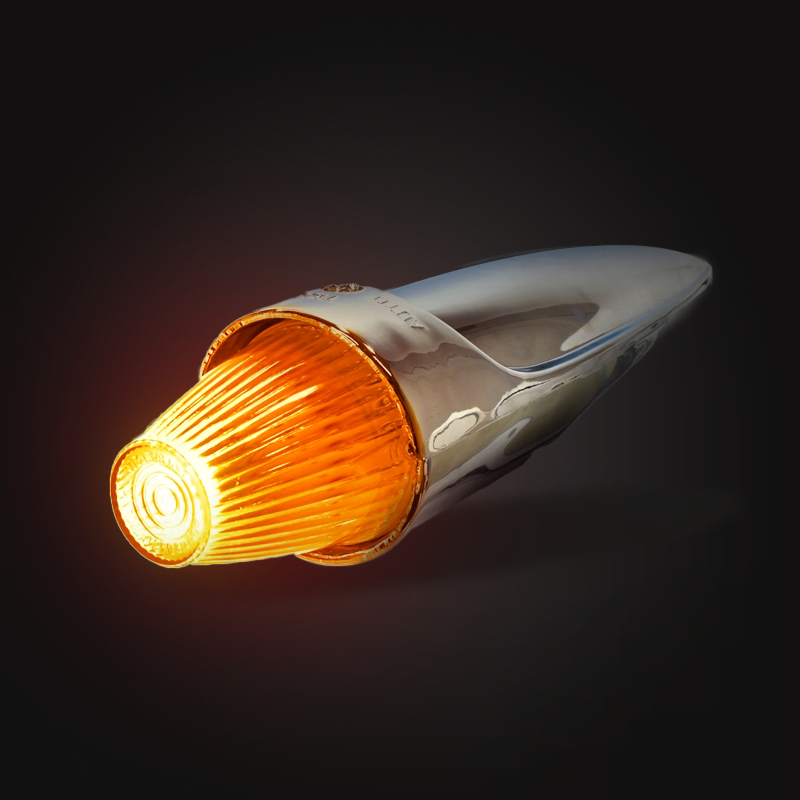 LED Torpedo Toplamp ORANJE Chroom All Day Led Geschikt Voor 24V led-torpedo-toplamp-oranje-chroom-all-day-led-geschikt-voor-24v