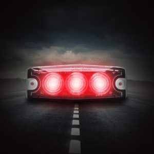 3 LED strobe red - ultra thin - All Day Led - 12&24 Volt