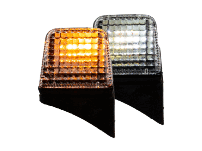 Volvo LED Topleuchte DUAL COLOR LINKS - NEDKING LED Topleuchte für eine LKW-Kabine - zweifarbiges Standlicht ORANGE/WEISS - geeignet unter anderem für Kabinendach