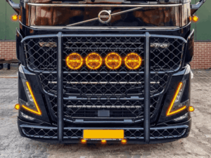 DRL Volvo 2021+ - wit/oranje - Volvo FH5 FM5 AERO - met flits functie - LED koplamp - ADL00805