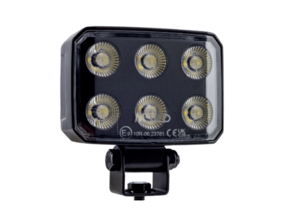 M-LED EDGE work light 40W - LED light for example a car, truck, trailer, boat trailer, horse trailer, shovel, excavator, camper or other type of vehicle - with DT2 connection cable - with EMC CISPR25 Class 5 certification - small LED work light for 12 and 24 Volt use - Mobiled / M-LED WL357