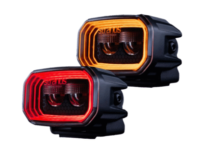 Strands FOR9T No-Glare LED work light 31W - work light with position light in RED and ORANGE color - suitable for 12 and 24 volt use - light output 1400 lumens - for car, truck, camper, trailer and more - Strands 809259 - EAN: 7323030190279