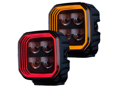 Strands FOR9T No-Glare LED work light 78W - LED work light with position light in RED and ORANGE - suitable for 12 and 24 volt use - light output 3220 lumens - for car, truck, camper, trailer and more - Strands 809260 - EAN: 7350133816911