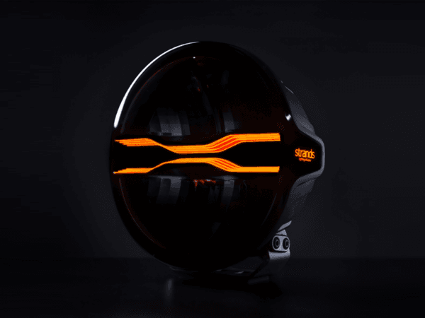 Strands FOR9T DRAGON DRIVE 9'' - spotlight with DUO COLOR parking light in color WHITE and ORANGE - suitable for 12 and 24 volt use - light output 14000 lumen - for car, truck, camper, trailer and more - Strands 270968 - EAN: 7323030189976
