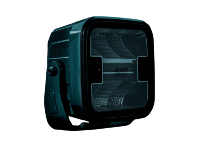 Strands HEAT werklamp 70W werklamp met verwarmd glas zodat de vorst niet op de lamp komt - werklamp van aluminium met LED standlicht in de kleur ORANJE/ROOD - Strands 809265 - Strands SIBERIA XP HEAT WORK LIGHT - geschikt voor 12 en 24 volt - EAN: 7323030192471