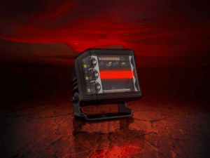 Strands XP RED FOX LED werklamp met side shooter en LED flitser - Strands 809282 - LED werklamp 44w - DUAL COLOR standlicht - geschikt voor 12 en 24 volt - EAN: 7323030192839