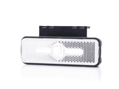 WAŚ W254 LED Markierungsleuchte WEISS - LED-Leuchte mit integriertem Reflektor und ECE R148 Prüfzeichen - WAŚ 2035 - Leuchte ist geeignet für 12 und 24 Volt Betrieb - EAN: 5903098130312