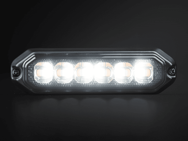 Strands Dark Knight 6 LED strobe DUAL COLOR - warning lamp with ECE R65 approval mark - - Strands 850460 - Strands DARK KNIGHT STROBE LIGHT DUO 6 LED - suitable for 12 and 24 volts - EAN: 7323030192150