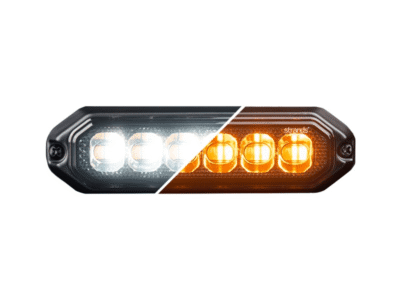 Strands Dark Knight 6 LED Blitz DUAL COLOR - Warnleuchte mit ECE R65 Prüfzeichen - - Strands 850460 - Strands DARK KNIGHT STROBE LIGHT DUO 6 LED - geeignet für 12 und 24 Volt - EAN: 7323030192150