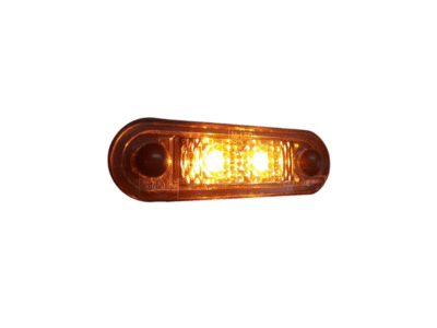 M-LED markeringslamp - helder oranje - geschikt voor 12 en / of 24 volt gebruik - ZM396 - 2 LED punten
