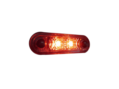 M-LED markeringslamp - helder rood - geschikt voor 12 en / of 24 volt gebruik - ZM398 - 2 LED punten