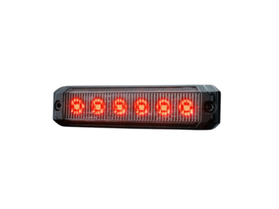 Dark Knight SM6 positielicht - rood - geschikt voor 12 en / of 24 volt gebruik - Strands 809513 - 6 LED punten - EAN: 7323030193164