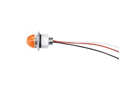 Nedking Melonlicht orange klar - 350219 - Durchmesser 38 mm - 12 & 24 Volt - IP67
