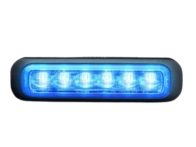 850404-B - Blitz blau - EAN: 7323030191788 - Strands - IP69K - 6 LED's - geeignet für 12 & 24 Volt