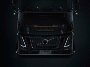 Nuuk D-Line 10 inch gemonteerd op een Volvo vrachtwagen