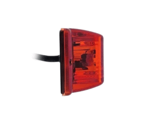 M-LED Doppelbrenner ROT mit Bremslicht - ZM420 - Old-School-Look - ECE 148 Kat. SM1 - rotes Glas - geeignet für 12 und 24 Volt - LED Kennzeichnung
