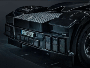 Strands IZE LED frame gemonteerd op een vrachtwagen - Deense achterbumper