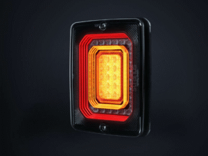 Vierkant achterlicht - met remlicht, achterlicht en dynamische richtingaanwijzer - FOR9T serie