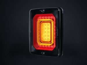 Vierkant achterlicht - met remlicht, achterlicht en dynamische richtingaanwijzer - FOR9T serie