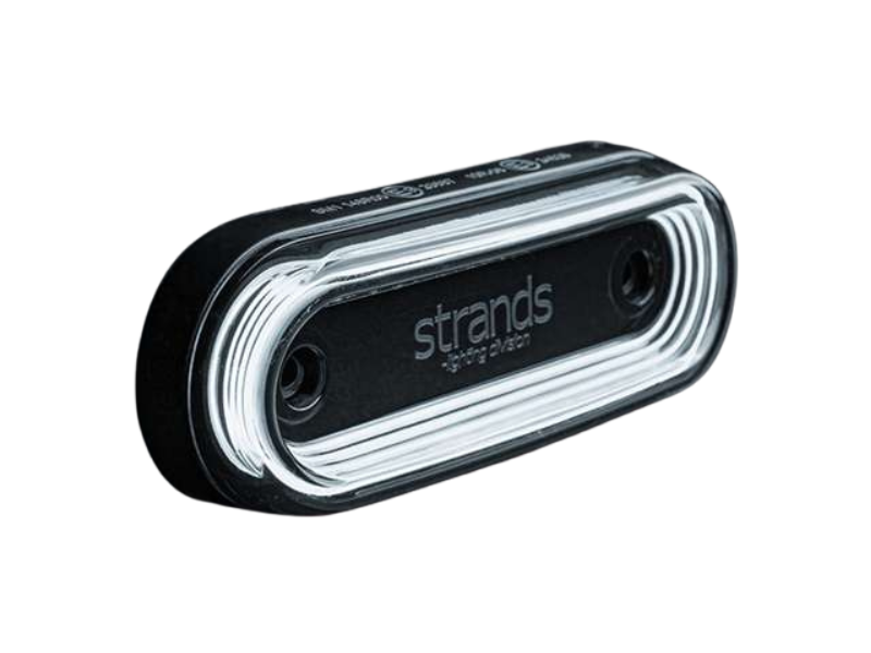 Strands FOR9T Gravity positielamp WIT - donker glas - ECE R148 - 850455 - voor vrachtwagen, bestelwagen, aanhanger, camper en meer