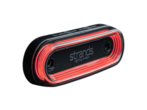 Strands FOR9T Schwerkraft-Positionsleuchte ROT - dunkles Glas - ECE R148 - 850457 - für LKW, Transporter, Anhänger, Wohnmobile und mehr