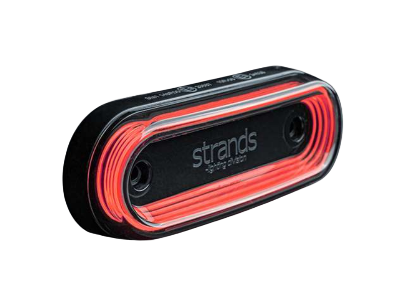 Strands FOR9T Gravity positielamp ROOD -donker glas - ECE R148 - 850457 - voor vrachtwagen, bestelwagen, aanhanger, camper en meer