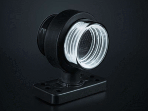 FOR9T Geo gemonteerd op een rubberen arm - 5700K wit - smoke behuizing