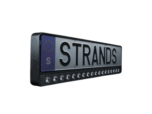 Strands Nuuk E-Line black LED bar DUO - 12&24 volt - ECE R149 ref. 20 approval mark - 8100 lumens - 1 LUX @444m - 809445 - with license plate holder