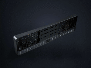 Strands Nuuk E-Line black LED bar DUO - 12&24 volt - ECE R149 ref. 20 approval mark - 8350 lumens - 1 LUX @438m - 809446 - with license plate holder