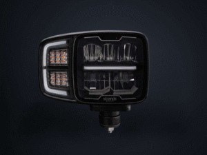 Strands HI-LO LED lamp - LINKS - krachtige werklamp - automatische verwarming - ECE R148, R149 - 1 Lux@ 275 m - oranje en wit standlicht - voor tractor, sneeuwschuiver en vrachtwagen