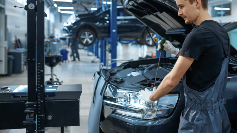 Scheinwerfer einstellen