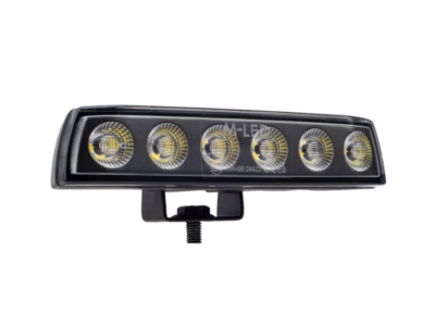 M-LED EDGE work light 30W - LED lamp for, for example, a car, truck, trailer, boat trailer, horse trailer, shovel, excavator, camper or other type of vehicle - with DT2 connection cable - with EMC CISPR25 Class 4 quality mark - small LED work light for 12 and 24 volt use - Mobiled / M-LED WL407