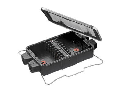 Verbinddoos AK198 - 8 polig - 4 doorvoertules - tot 16 aansluitingen