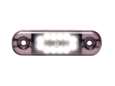 WAŚ W275.2 markeringslamp wit - voor auto, vrachtwagen, camper, tractor en meer - 12 & 24 volt - SMOKE LENS - WAŚ BLACK product groep