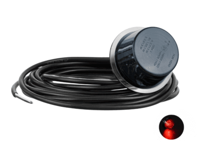 Horpol MDC2570 - marker lamp / 12&24 volt - for camper, truck, tractor, trailer and more - red LED with smoke housing - HOR 102AD