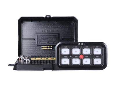 M-LED bedieningspaneel 2.0 - 8 knops - voor auto, vrachtwagen, camper, tractor en meer - 12 & 24 volt - 50 indicatie labels - M-LED AM884 - 8 kanalen
