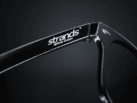 Strands Sonnenbrille schwarz - EN ISO 12312-1 - UV400-Schutz - Kat. 3 Gläser - einzigartiges Strands-Merchandise - leichte Sonnenbrille - SLD12 
