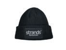 Strands beanie schwarz - Logo-Patch - Strickmütze - One Size - bequem und dehnbar - für den täglichen Gebrauch - Strands Merchandise - SLD20141