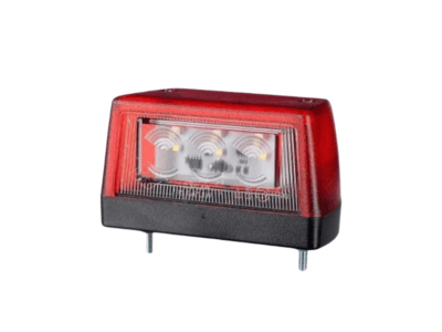 Horpol LTD2111 license plate light - EAN: 5901958821110 - Red housing - 6 LED's - ECE R4 certification - IP67 - HOR 79