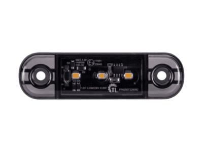 Truckled L1318 markeringslamp oranje - voor auto, vrachtwagen, camper, tractor en meer - 12 & 24 volt - SMOKE - IP67 - R148 keurmerk -ECER10 - 3 LED