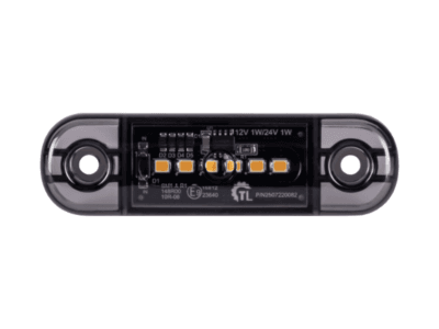 Truckled L1321 markeringslamp oranje - voor auto, vrachtwagen, camper, tractor en meer - 12 & 24 volt - SMOKE - IP67 - R148 keurmerk -ECER10 - 6 LED