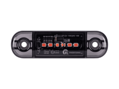 Truckled L1322 markeringslamp rood - voor auto, vrachtwagen, camper, tractor en meer - 12 & 24 volt - SMOKE - IP67 - R148 keurmerk -ECER10 - 6 LED