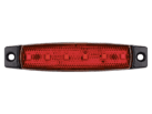 Truckled L2255 marker light red - for car, truck, camper, tractor and more - 12 & 24 volt - IP67 - 6 LED's - R148 certification