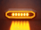 Strands marker lamp Aura with orange LED lighting and strobe