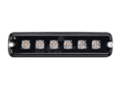 Hella BST Slim Pro 6 LED flitser oranje - met ECE R65 keurmerk - verwarmde lens - voor 12&24 volt - dag- en nachtmodus - voor vrachtwagen, auto en meer - IP67 en IP69K - EAN: 4069842106826