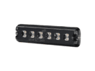 Hella BST Slim Pro 6 LED flitser oranje - met ECE R65 keurmerk - verwarmde lens - voor 12&24 volt - dag- en nachtmodus - voor vrachtwagen, auto en meer - IP67 en IP69K - EAN: 4069842106826